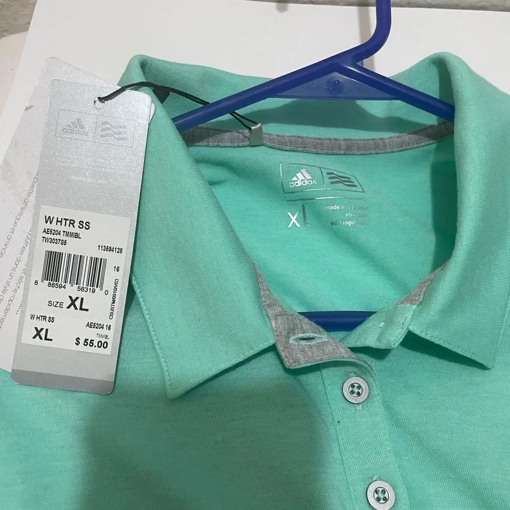 New Adidas sport women Shirt Teal/Turquoise
